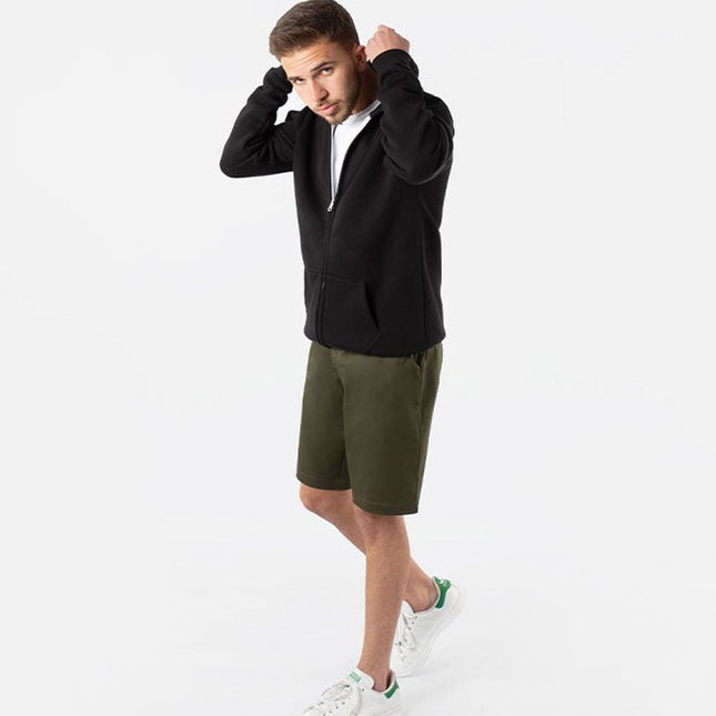 Army Green | Men's Twill Short - Twill Shorts - Jobedu Jordan