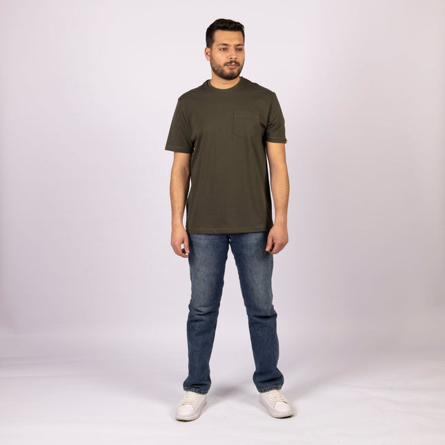 Army Green | Pocket Adult Tshirt - Basic Pocket Adult Tshirt - Jobedu Jordan