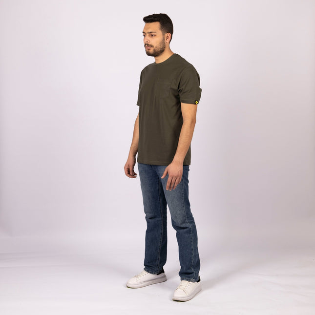 Army Green | Pocket Adult Tshirt - Basic Pocket Adult Tshirt - Jobedu Jordan