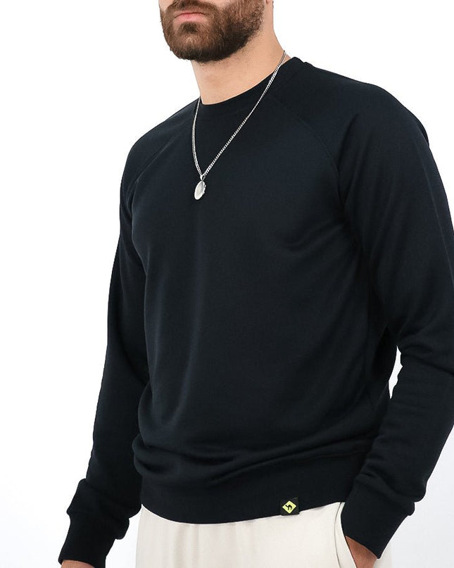 Basic - Black | Unisex Adult Light Tracksuit Sweatshirt - Basic - Unisex Light Tracksuit Sweatshirt - Jobedu Jordan