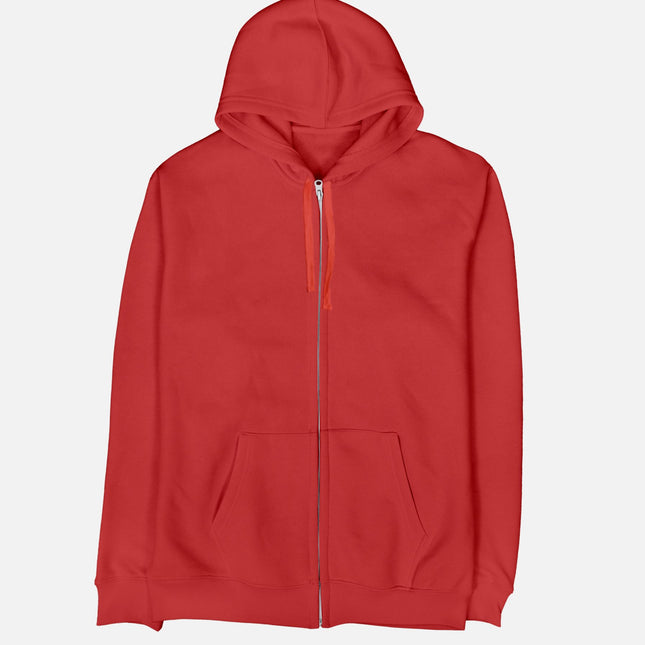 Basic - Hot Red | Unisex Adult Zipup - Basic Zipup - Unisex - Jobedu Jordan