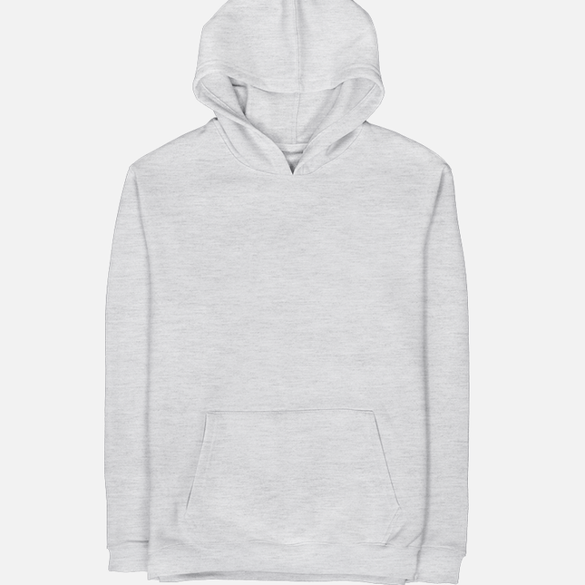 Basic - Light Grey Melange | Unisex Adult Hoodie - Basic Hoodie - Unisex - Jobedu Jordan