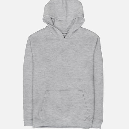 Basic - Medium Grey Melange | Unisex Adult Hoodie - Basic Hoodie - Unisex - Jobedu Jordan