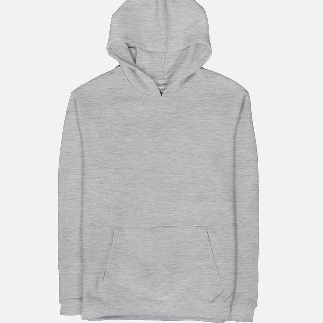 Basic - Medium Grey Melange | Unisex Adult Hoodie - Basic Hoodie - Unisex - Jobedu Jordan
