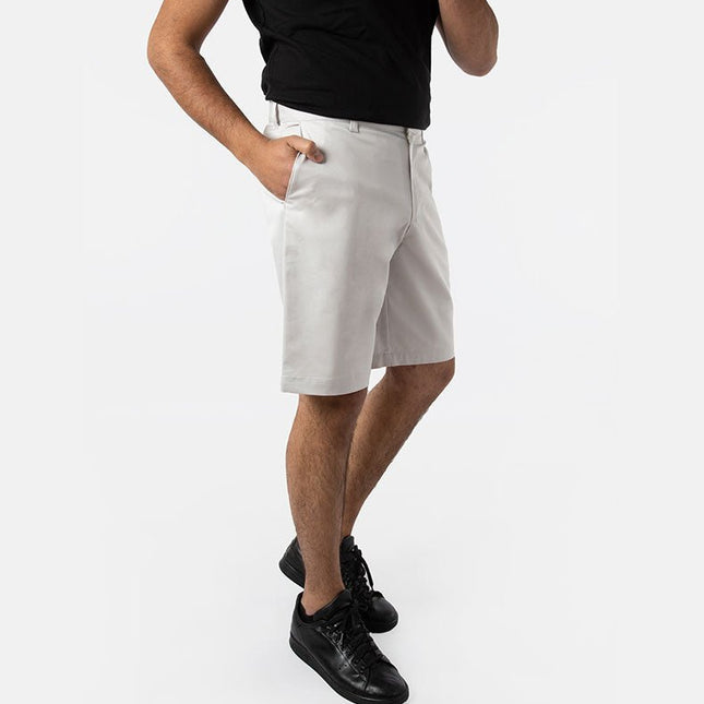 Beige | Men's Twill Short - Twill Shorts - Jobedu Jordan