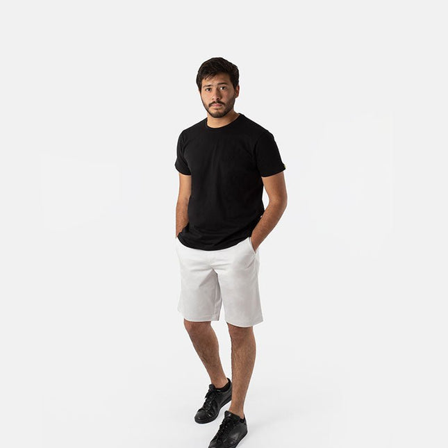 Beige | Men's Twill Short - Twill Shorts - Jobedu Jordan