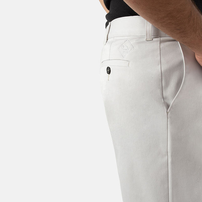 Beige | Men's Twill Short - Twill Shorts - Jobedu Jordan