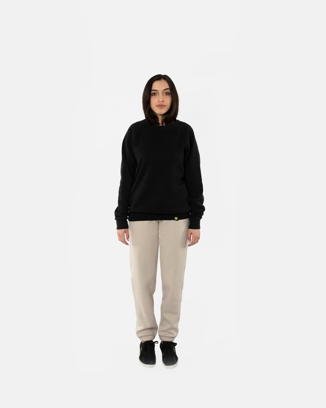 Beige | Women's Straight Leg Jogger - Straight Cuffed Leg Jogger - Women - Jobedu Jordan