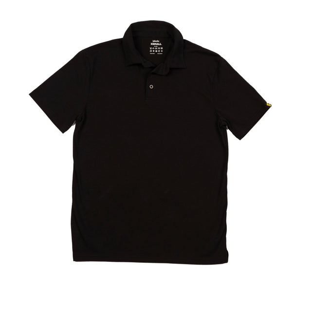 Black | Adult Short Sleeve Polo - Basic Polo T-Shirt - Jobedu Jordan
