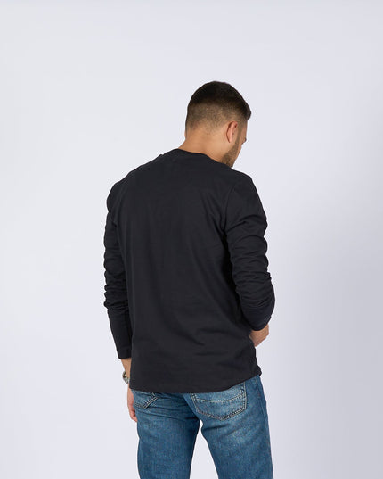 Black | Basic Adult Longsleeve Tshirt - Basic Adult Longsleeve Tshirt - Jobedu Jordan