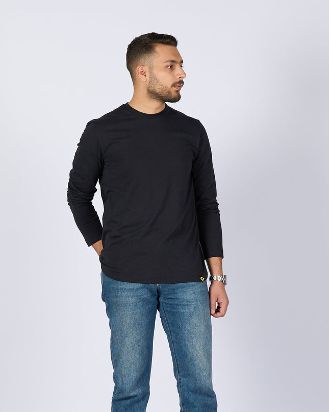 Black | Basic Adult Longsleeve Tshirt - Basic Adult Longsleeve Tshirt - Jobedu Jordan