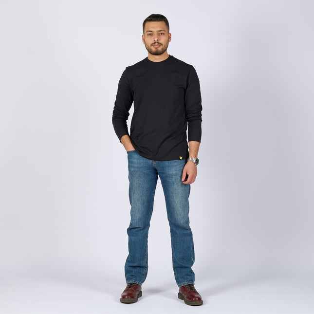 Black | Basic Adult Longsleeve Tshirt - Basic Adult Longsleeve Tshirt - Jobedu Jordan