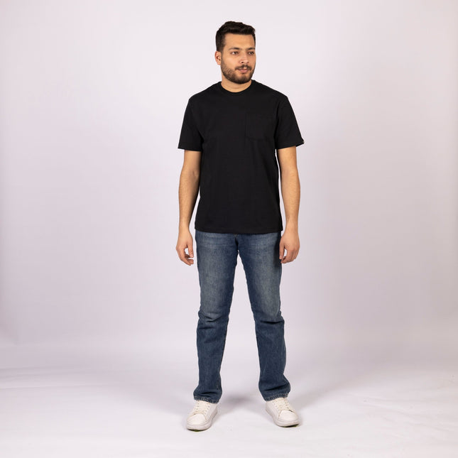 Black | Pocket Adult Tshirt - Basic Pocket Adult Tshirt - Jobedu Jordan