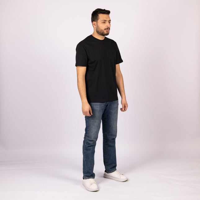 Black | Pocket Adult Tshirt - Basic Pocket Adult Tshirt - Jobedu Jordan