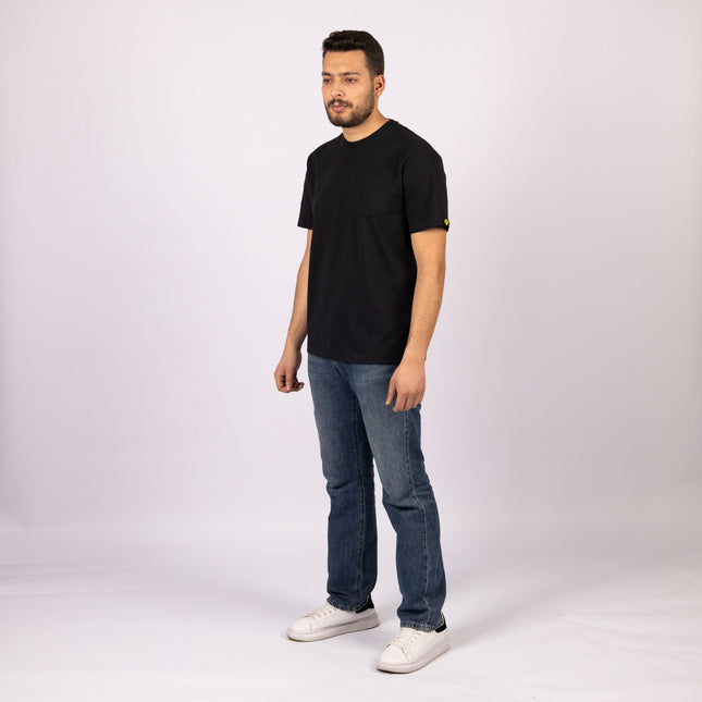 Black | Pocket Adult Tshirt - Basic Pocket Adult Tshirt - Jobedu Jordan