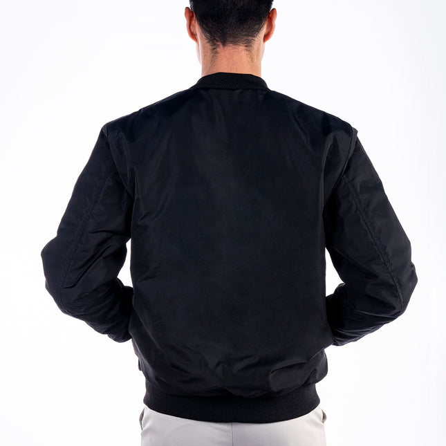 Black| Unisex Bomber Jacket - Unisex Bomber Jacket - Jobedu Jordan