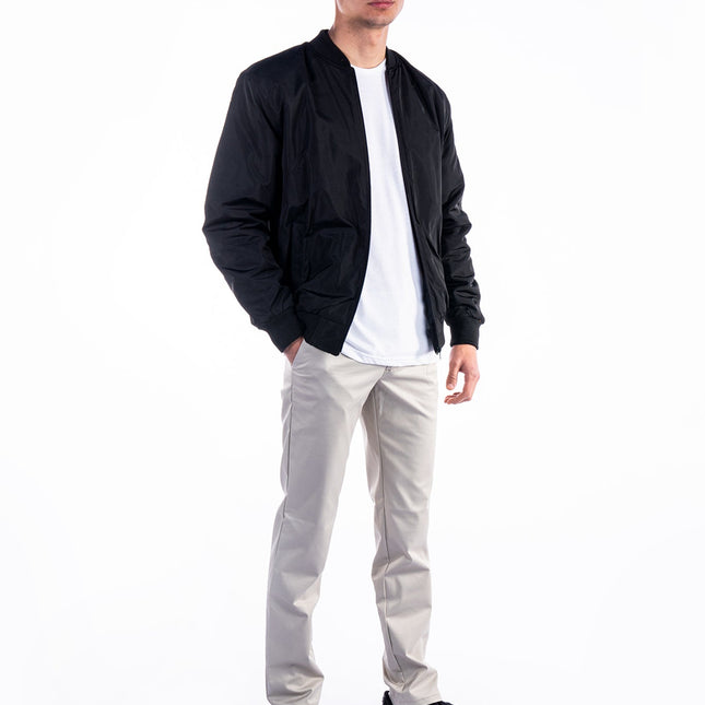 Black| Unisex Bomber Jacket - Unisex Bomber Jacket - Jobedu Jordan