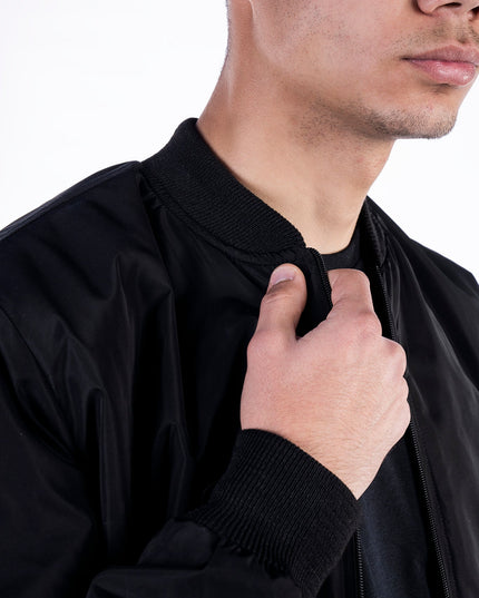 Black| Unisex Bomber Jacket - Unisex Bomber Jacket - Jobedu Jordan