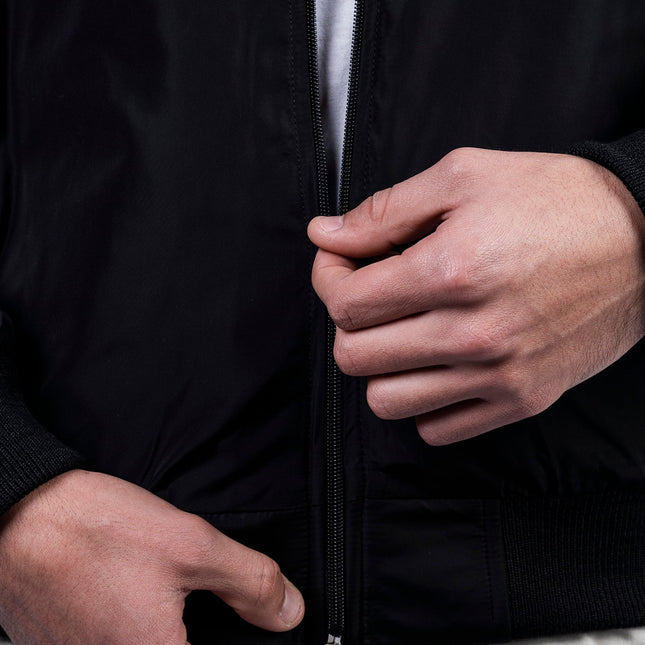 Black| Unisex Bomber Jacket - Unisex Bomber Jacket - Jobedu Jordan