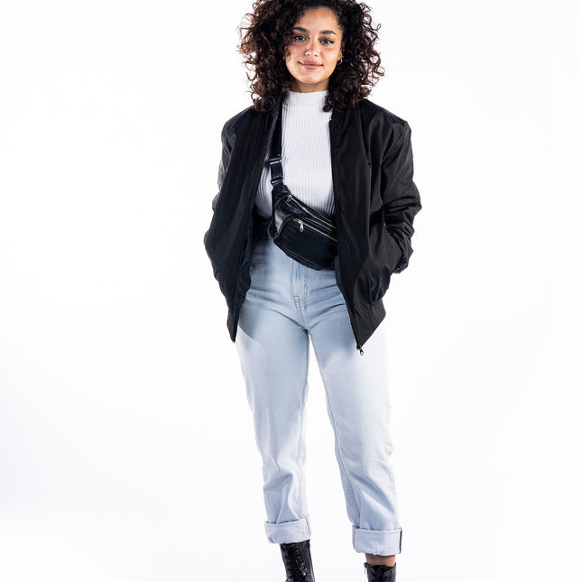 Black| Unisex Bomber Jacket - Unisex Bomber Jacket - Jobedu Jordan