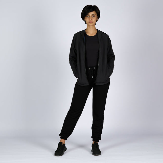 Black | Women Hooded Winterproof Jacket - Women's Jackets - Jobedu Jordan
