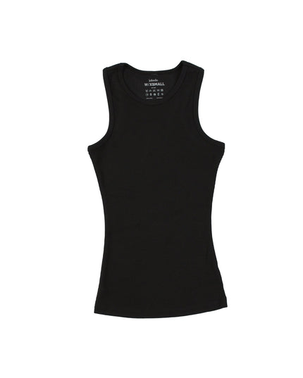 Black | Women Ribbed Tank Top T-Shirt - Ribbed Tank Top T- Shirt - Jobedu Jordan