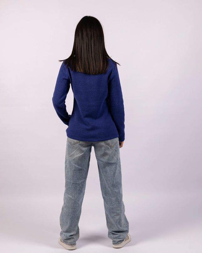 Braves Navy | Women Quarter Zip Sweater - Women Quarter Zip Sweater - Jobedu Jordan