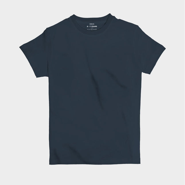Burnt Navy Blue | Kid's Basic Cut T-shirt - Basic T-Shirt - Kids - Jobedu Jordan
