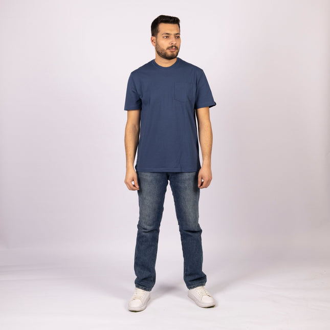 Burnt Navy Blue | Pocket Adult Tshirt - Basic Pocket Adult Tshirt - Jobedu Jordan