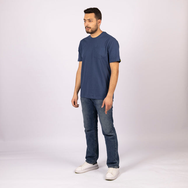 Burnt Navy Blue | Pocket Adult Tshirt - Basic Pocket Adult Tshirt - Jobedu Jordan