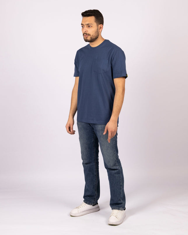 Burnt Navy Blue | Pocket Adult Tshirt - Basic Pocket Adult Tshirt - Jobedu Jordan
