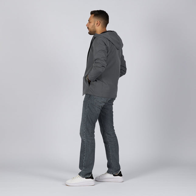 Charcoal | Adult Hooded Winterproof Jacket - Jackets - Jobedu Jordan