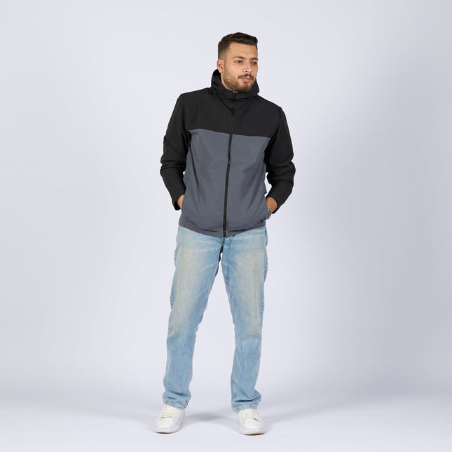 Charcoal - Black | Adult Hooded Winterproof Jacket - Jackets - Jobedu Jordan