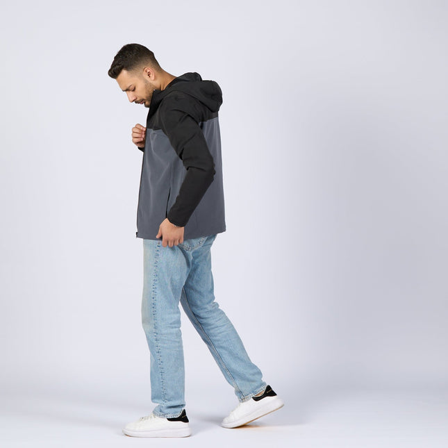 Charcoal - Black | Adult Hooded Winterproof Jacket - Jackets - Jobedu Jordan