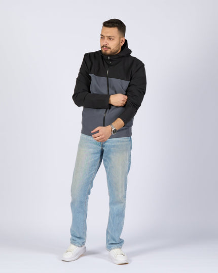Charcoal - Black | Adult Hooded Winterproof Jacket - Jackets - Jobedu Jordan