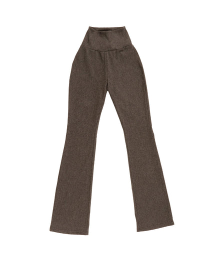 Charcoal Heather | Women Flare Leggings - Women Flare Leggings - Jobedu Jordan