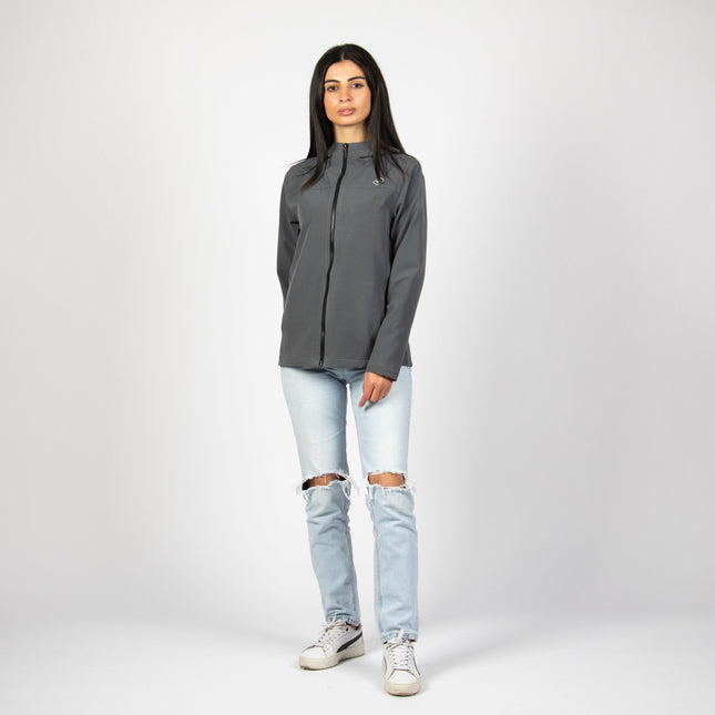 CHARCOAL | Women Hooded Winterproof Jacket - Women's Jackets - Jobedu Jordan