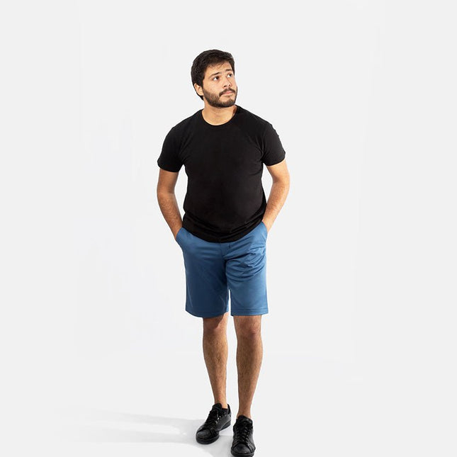 Deep Ocean Blue | Men's Twill Short - Twill Shorts - Jobedu Jordan