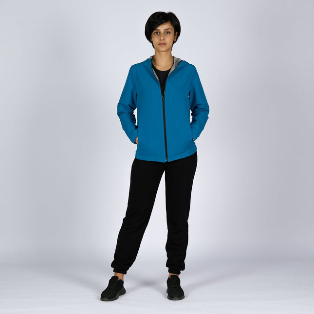 Deep Ocean Blue | Women Hooded Winterproof Jacket - Women's Jackets - Jobedu Jordan