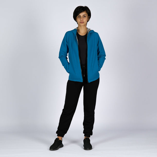 Deep Ocean Blue | Women Hooded Winterproof Jacket - Women's Jackets - Jobedu Jordan