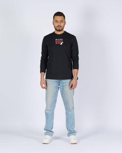 Do It The Urdoni Way | Adult Graphic Longsleeve Tshirt - Adult Graphic Longsleeve Tshirt - Jobedu Jordan