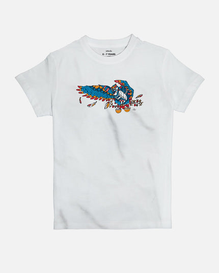 Flying Owl | Kid's Basic Cut T-shirt - Graphic T-Shirt - Kids - Jobedu Jordan