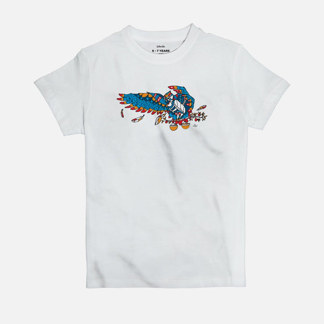 Flying Owl | Kid's Basic Cut T-shirt - Graphic T-Shirt - Kids - Jobedu Jordan