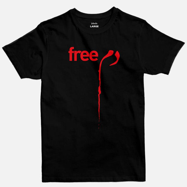 Freeدم | Basic Cut T-shirt - Graphic T-Shirt - Unisex - Jobedu Jordan