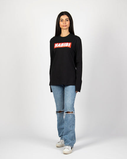 Habibi Simple | Adult Graphic Longsleeve Tshirt - Adult Graphic Longsleeve Tshirt - Jobedu Jordan