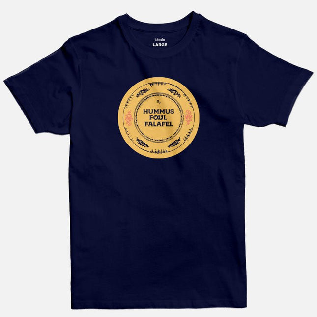 Hummus Foul Falafel | Basic Cut T-shirt - Graphic T-Shirt - Unisex - Jobedu Jordan
