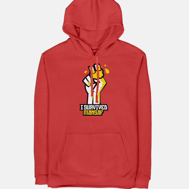 I Survived Mansaf | Unisex Adult Hoodie - Graphic Hoodie - Unisex - Jobedu Jordan