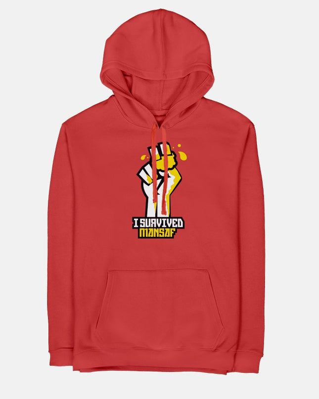 I Survived Mansaf | Unisex Adult Hoodie - Graphic Hoodie - Unisex - Jobedu Jordan