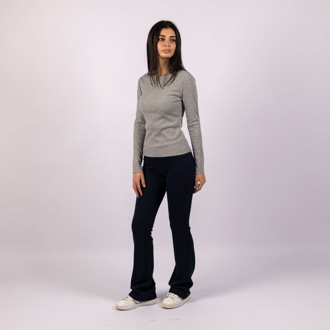 Industrial Blue | Women Flare Leggings - Women Flare Leggings - Jobedu Jordan