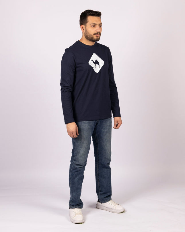 Jobedu Camel Crossing | Adult Graphic Longsleeve Tshirt - Adult Graphic Longsleeve Tshirt - Jobedu Jordan